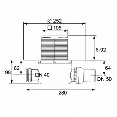 TECEdrainpoint S120, ���� ��������������, 3601200 (360 12 00)